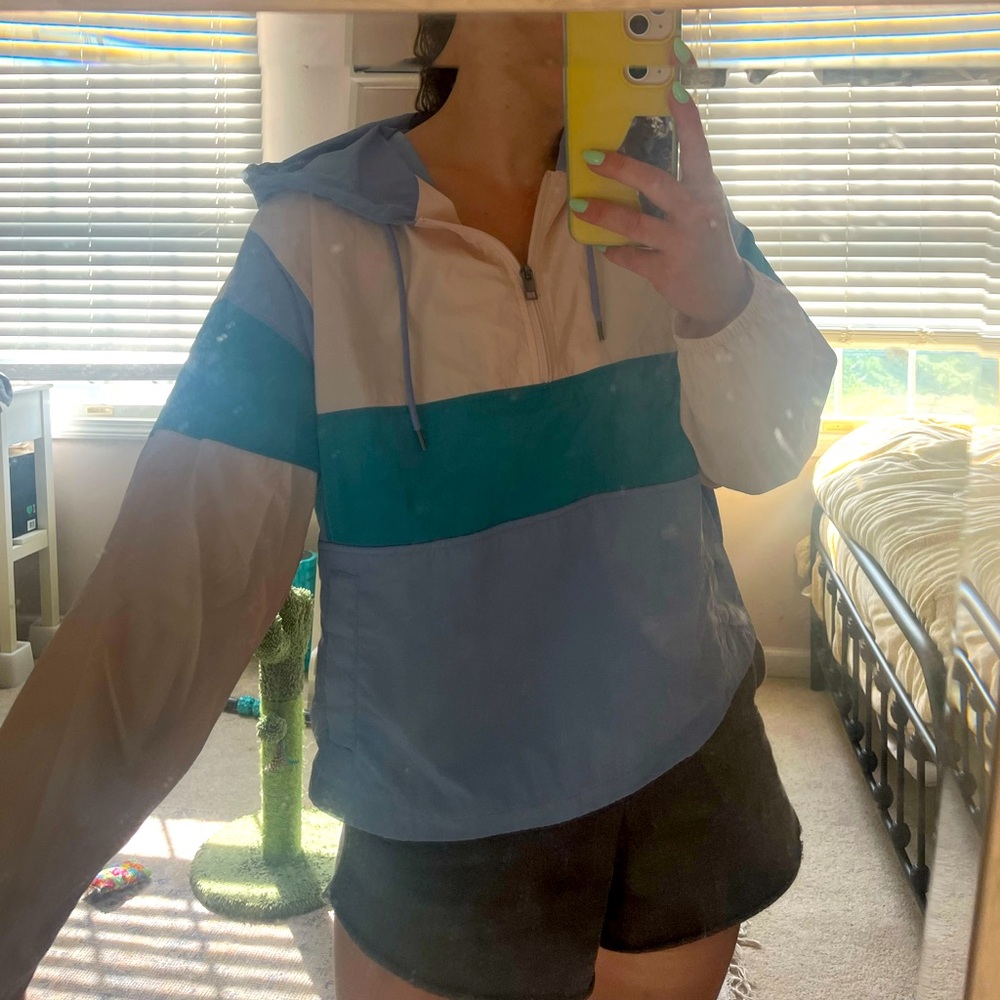 Pastel color block Windbreaker American Eagle Medium